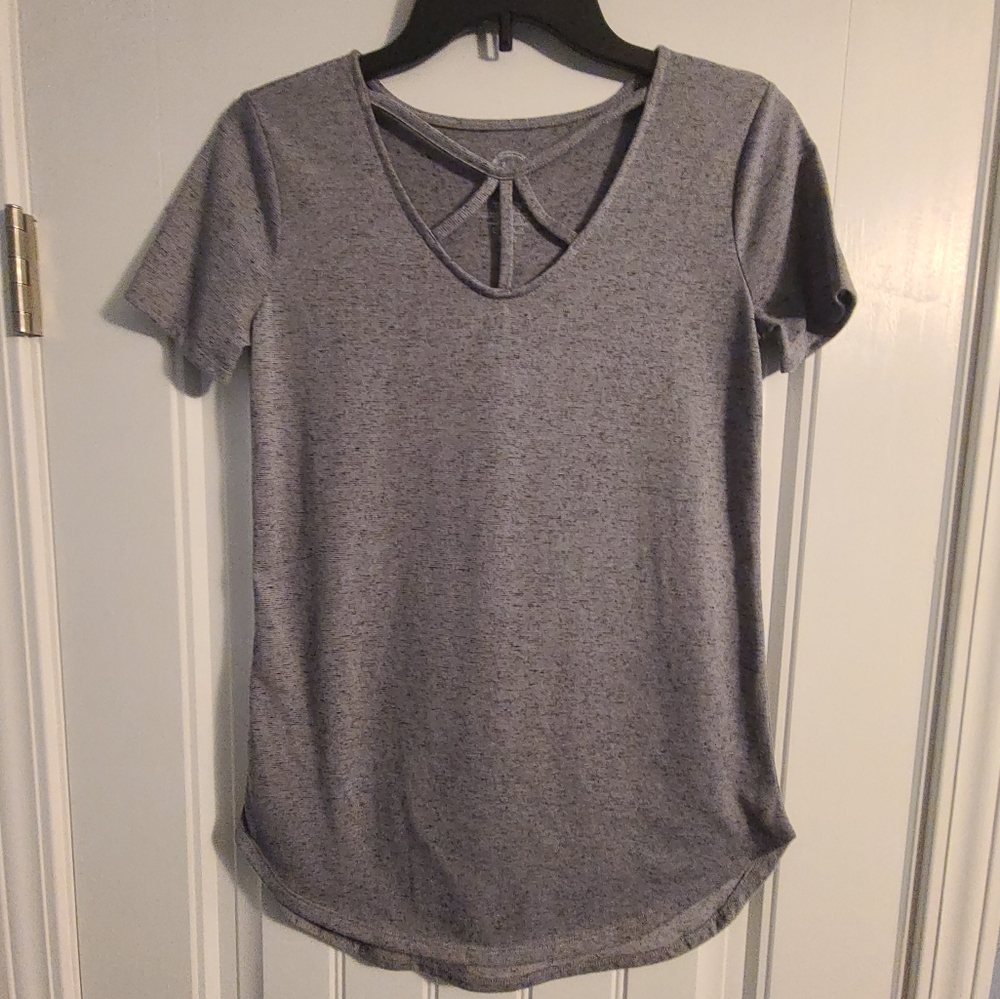 Maurices 24/7 Cutout V Neck Tee